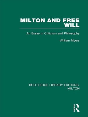 cover image of Milton and Free Will